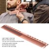 2pcs Hair Cutting Comb, Stainless Steel Professional Space Hair Styling Comb Barber Comb with Fine Wide Teeth for Salon Hairdressing, Rose Gold