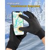 FEWTUR Winter Heated Gloves for Men Women Cold Weather - Waterproof Thermal Warm Gloves for Running Cycling