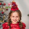 Nicute Christmas Tree Headband Sparkly Elf Hair Band Light UP Headwear Xmax Party Headpiece Accessory for Women and Girls (Green)