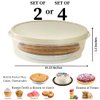 Evelots Set of 2 Pie Keepers-Clear Plastic Food Storage Containers-Holds 10 Inch Cakes, Pies, Pastries