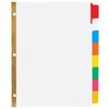 Avery 8-Tab Binder Dividers, Write & Erase Multicolor Big Tabs, 6 Sets (23079)