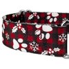 Country Brook Petz - Christmas Plaid Martingale Dog Collar - Christmas Collection with 8 Festive Designs (1 1/2 Inch, Medium)
