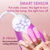 BORNBYME UV Nail Lamp for Gel Nails, 36W UV Nail Light Gooseneck Rechargeable with 4 Time Setting & Smart Auto Sensor for Nail Salon Home Use Lamp