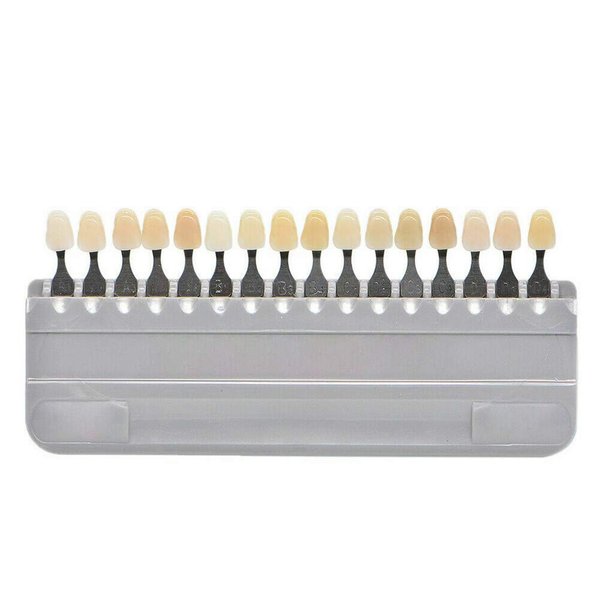 Smiledt 3D Teeth Whitening Shade Guide Porcelain - 16 Colors/Set Tooth Bleaching Shade Chart Mold - Tracking & Comparing - Dental Material Equipment - Oral Care