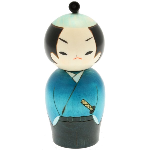 Usaburo Japanese Kokeshi Doll, Yuji The Ronin