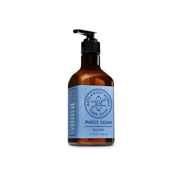 Bath Body Purely Clean Vetiver Gentle Foaming Hand Soap - 10 Fl Oz - Scented with Natural Essential Oils