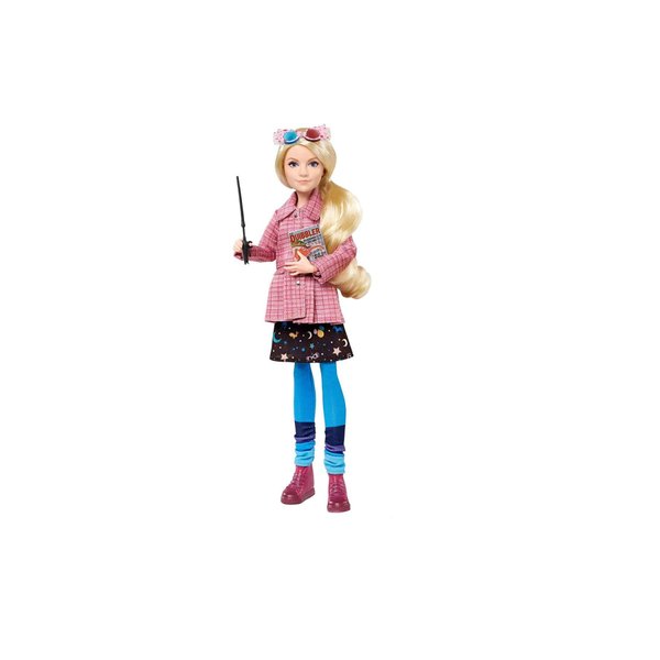 Mattel Harry Potter Collectible Toy, Luna Lovegood Doll & Accessories, Signature Look with Quibbler & Spectrespecs
