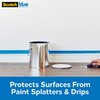 ScotchBlue Pre Plastic Painters Tape, 24 in x 30yd, Tape & Masking Film Combined in One Product, Static Cling to Stay in One Place, No Residue Masking Tape, Film Unfolds to 24" Wide (PT2093EL-24)