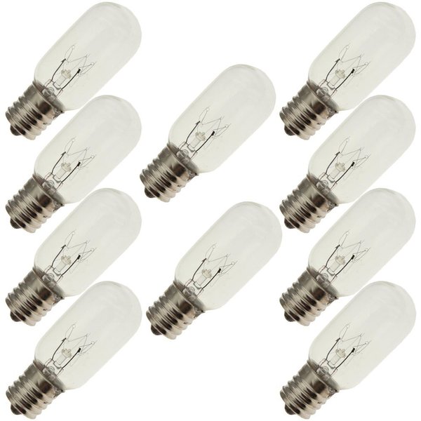Industrial Performance 15T8N 130V, 15 Watt, T8, Intermediate Screw (E17) Base Tubular Light Bulb (10 Bulbs)