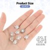 Flower Hair Clips with Rhinestone, 20Pcs Cute Hair Claw Clips Mini Non Slip Hairpin Small Pearl Hair Pins Hair Barrettes Decorations for Girls Women Bridal Wedding Accessories