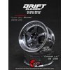 DS Racing Drift Element 1/10 RC Car Drift Rims Wheels, 2PCS Set, 5-Spoke, Adjustable Offset, Fits Yokomo YD MD RD, MST RMX, Reve D RDX, Redcat RDS, HPI, Tamiya TT & More (Gunmetal w/Chrome Lip)
