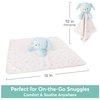 GUND Baby Sustainably Soft Puppy Lovey, Stuffed Animal Plush Blanket Made from 100% Recycled Materials, for Babies and Newborns, Blue/Cream, 10”