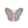 1PC Elegant Butterfly Hairpin Fancy Rhinestones Claw Clip Jaw Clips for Women Lady (White)