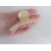 Generic Pearly vanilla cream marbled design hair claw clip for fine, thin hair