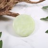 Bememo 2 Pieces Jade Stone for Lash Glue Eyelash Extension Round Jade Stone Lash Glue Holders Adhesive Pallet Fake Eye Lash Holder Base 2 Inch (Green)