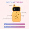Mafiti Rechargeable Walkie Talkies for Kids 2 Pack Mini Robot Walkie Talkie Long Range 1 KMs 2 Way Radio Toddler Toys for 3-12 Year Old Boys Girls Indoor Outdoor Games(Yellow+Blue)