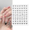 6 Colors Bronzing Bow Nail Stickers for Nail Art Cute Bow Nail Decals 3D Nail Art Stickers Nail Bow Stickers for Nails Design Nail Bows Ribbon Bowknot Nails Stickers Women Girl Manicure Nail Supplies