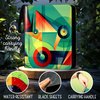Colorful PU Leather Trading Card Binder, Baseball Card Binder, 9 Pockets Football Card Book Holder, Card Holder with Strap, Binder for Collectible Cards Storage
