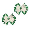 Shamrock Toddler Hair Bow Set