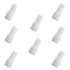 ESHIONG Reducing Straight RO(Reverse Osmosis) Water Filter Union Connector,NSF Certified Plastic Push Fit Quick Connect tube Fittings（1/4" x 3/8" Inch OD coupling）（pack 8）