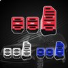 beypovk 3PCS Nonslip Car Pedal Pads, Auto/Manual Aluminum Alloy Gas Pedal Clutch Brake Pad Cover, Auto Universal Interior Accessories (Red)