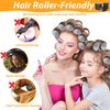 Qinzave 39PCS Self Grip Curlers 3 Sizes - Black 2.5in, 1.9in, 1.4in Rollers with Duckbill Clips for Long, Medium, Short, Thick, Fine Hair Volume and Bangs
