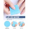 400PCS Lint Free Nail Wipes Glue Wipes Lash Extensions EBANKU Soft Blue Lash Glue Nail Polish Remover Cotton Pads Eyelash Extension Supplies