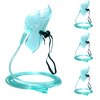 4 Packs Pediatric Elongated Standard Oxygen Mask with 6.6' Tubing and Adjustable Elastic Strap - Size M