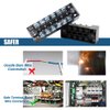 Terminal Strips, FIXITOK 6 Sets 4/5/6 Positions Terminal Block Strips Waterproof 600V 15A Screw Terminal Strips with 400V 15A Pre-Insulated Terminal Barrier Strip Jumper