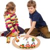 Christmas Wooden Train Set Toys for 2 Year Old boy and up (Christmas Train Set)