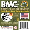 BMC Classic Plastic Army Men Playset Accessories - 10pc Military Camp - US Made