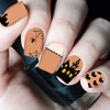 TailaiMei 14 Sheets Halloween Nail Wraps Stickers Nail Polish Strips Self-Adhesive Full Wraps with 2 pcs Nail Files for DIY Nail Art Decals (Bleeding Style)