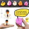 Fudragtn 24 Pcs Rubber Ducks for Jeep Ducking, 2.75 Inch Assorted Floater Jeep Ducks for Ducking for Kids, Baby Rubber Ducks in Bulk Bath Toy, Party Favors, Baby Birthday Shower Classroom Gifts