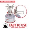 Gas One Backpacking Camping Stove - Pocket Rocket Stove with Piezo Ignition and Case for Isobutane fuel