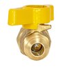 Eastman 60003, Brass Straight-Flare Gas Ball Valve, 1/2" FIP x 1/2" OD Tube