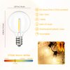 Svater G40 LED Replacement Bulbs for Outdoor String Lights, 25 Pack Dimmable Shatterproof Globe Bulbs, E12/C7 Screw Base Edison Light Bulbs for Indoor Outdoor Patio Decor, Warm White 2700K