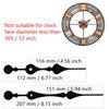 TIKROUND Youngtown 12888 Quartz DIY Wall Clock Movement Mechanism DIY Repair Parts Replacement Fit Dials up to 40 cm（15.7 Inches ） in Diameter.