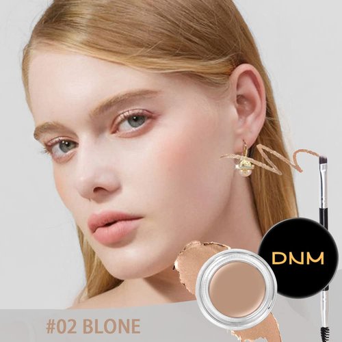 evpct 2Pcs Eye Brow Pomade Blonde Shaping Kit with Dual-ended Brush Eyebrow Styling Gel Makeup Set Long Lasting Waterproof Colored Color Eyebrow Pencil Powder Tinting Kit pintura de cejas, BLONDE