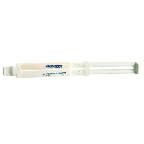 Gishy Goo! Dental Wax Replacements for Orthodontics. Pain Relief, Bubblegum Flavor and Unnoticeable Tooth Colors, 1 Patient Syringe Kit from Ultradent