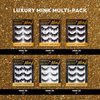 i-ENVY False Lashes, Mink 3D Lashes Value Pack Real Mink Maximum Fluffy Wispy Luxury Glamorous Natural Look Reusable Eyelashes (15)