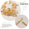 BARTOSI Butterfly Hair Clips Gold Bridal Hair Pins Bride Wedding Hair Pieces Hair Accessories for Women and Girls (Pack of 5)