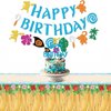 INACORN Moana Birthday Decorations Set - Moana Cake Topper, Banner, and Table cloth - Perfect Beach Party Decorations for Baby Moana Themed Birthday