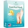 PLANTIFIQUE Foot Peeling Mask - Peeling Foot Mask Dermatologically Tested Repairs Heels & Removes Dry Dead Skin for Baby Soft Feet - Exfoliating Foot Peel Mask for Dry Cracked Feet (Jasmine 2 pack)