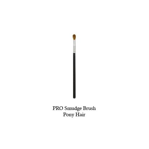 Tootloo Professional High PRO Smudge Brush Brown Pony Hair Bristles 6-1/2" Black Wooden Handle. For eye shadow, blush, powder, foundation, and lips.