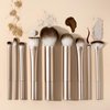 Real Techniques Au Naturale Makeup Brush Kit, For Foundation, Powder, Eyeshadow, Blush, Bronzer, & Concealer, Premium Quality Face Brushes, 9 Piece Set