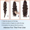 Body Wave Ponytail Extension|Synthetic Ponytail Extension for Black Women|Curly Hair Extensions Ponytail 24 Inch-Black