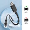 Plozoe Radar Detector Cord, USB to RJ11 Cable,RJ11 Plug Power Cable,for Escort Uniden Radenso XP Beltronics Cobra Whistler Radar Detector,Replacement Power Cable for Radar Detectors (RJ11-6.56ft)