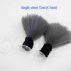 3T-SISTER Fluffy Hair Decoration for Helmet with Suction Cup Reusable Design 2pcs (Helmt Not Included)