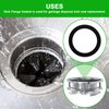 Aulpq Garbage Disposal Silica Gel Sink Seal Accessory 80032, FLG-Seal Putty-Free, Sink Flange Gasket, for Kitchen Sink Drain (2 Pcs)
