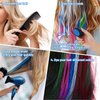 BADCOLOR Blue Hair Temporary Hair Dye Comb For Girls Kids Adults, Washable Hair Chalk Makeup For Halloween Christmas Birthday Cosplay Festival (Blue)